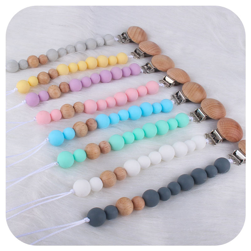 Pacifier Clip Silicone Nipple Chain