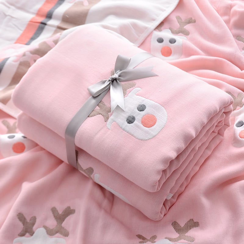 Pure Cotton Absorbent Baby Quilt Bath towel