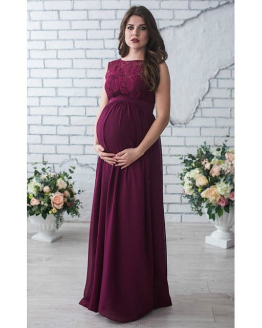 Maman™ Lace Sleeveless Maternity Dress