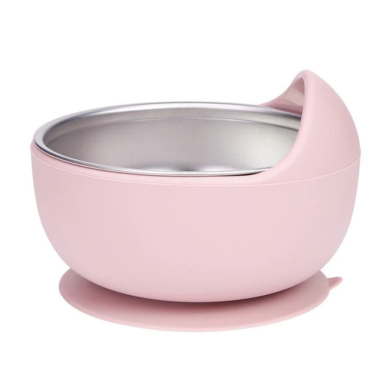 LittleMaylah™ Baby Bib Plates Bowl Spoon Tableware Silicone Baby Feeding Gift Set