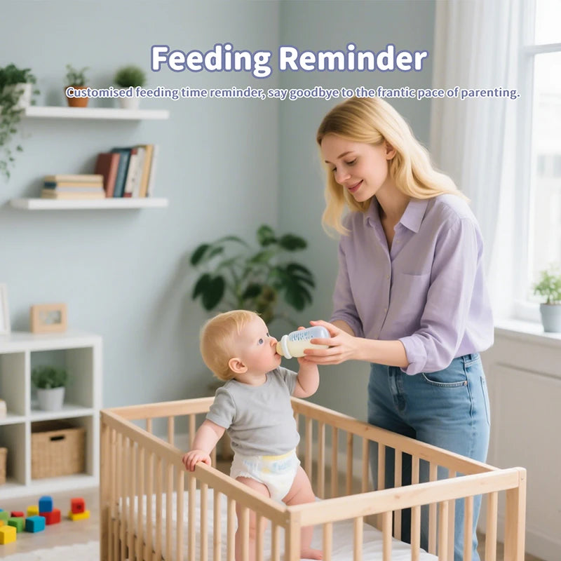 5 Inch Video Baby Monitor Crying Temperature Monitoring Pan-Tilt Rotating Baby Monitor Camera