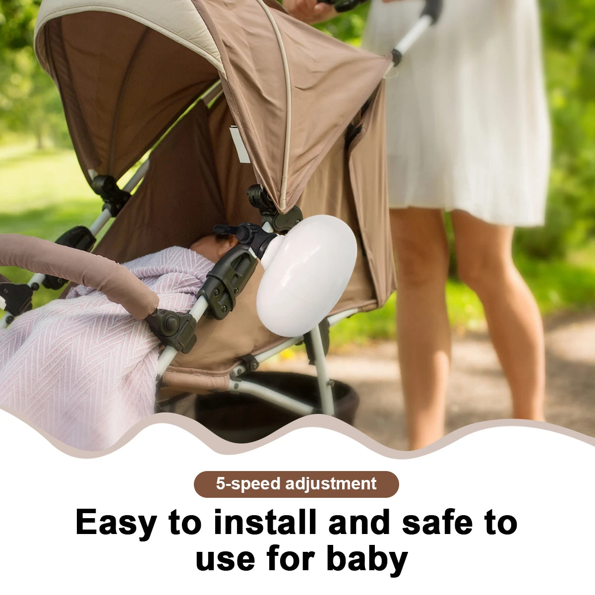 AutoSwing™ Baby Stroller – Rock, Soothe & Stroll