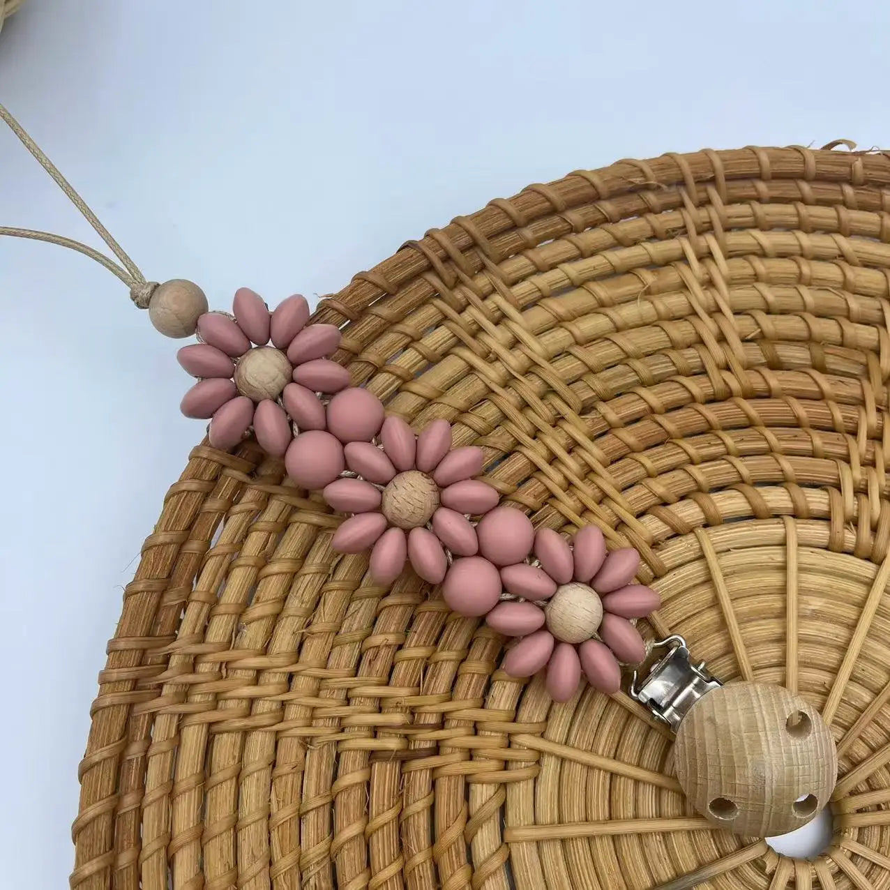 LittleMaylah™ Silicone Pacifier Clip Soft Flower