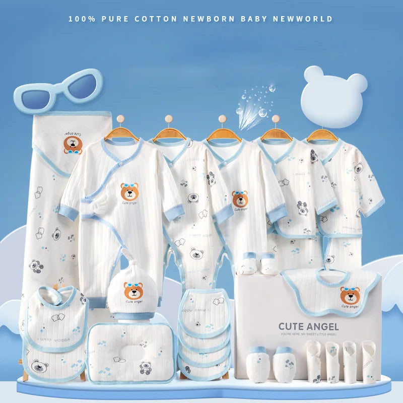 LittleMaylah™ Luxury Baby Clothing Gift Box Set – Pure Cotton 24/25/26-Piece Newborn Essentials