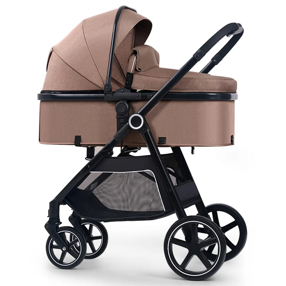 LittleMaylah™ 3-in-1 Baby Stroller & Car Seat Travel System – Luxury Kinderwagen Pram with Carriage