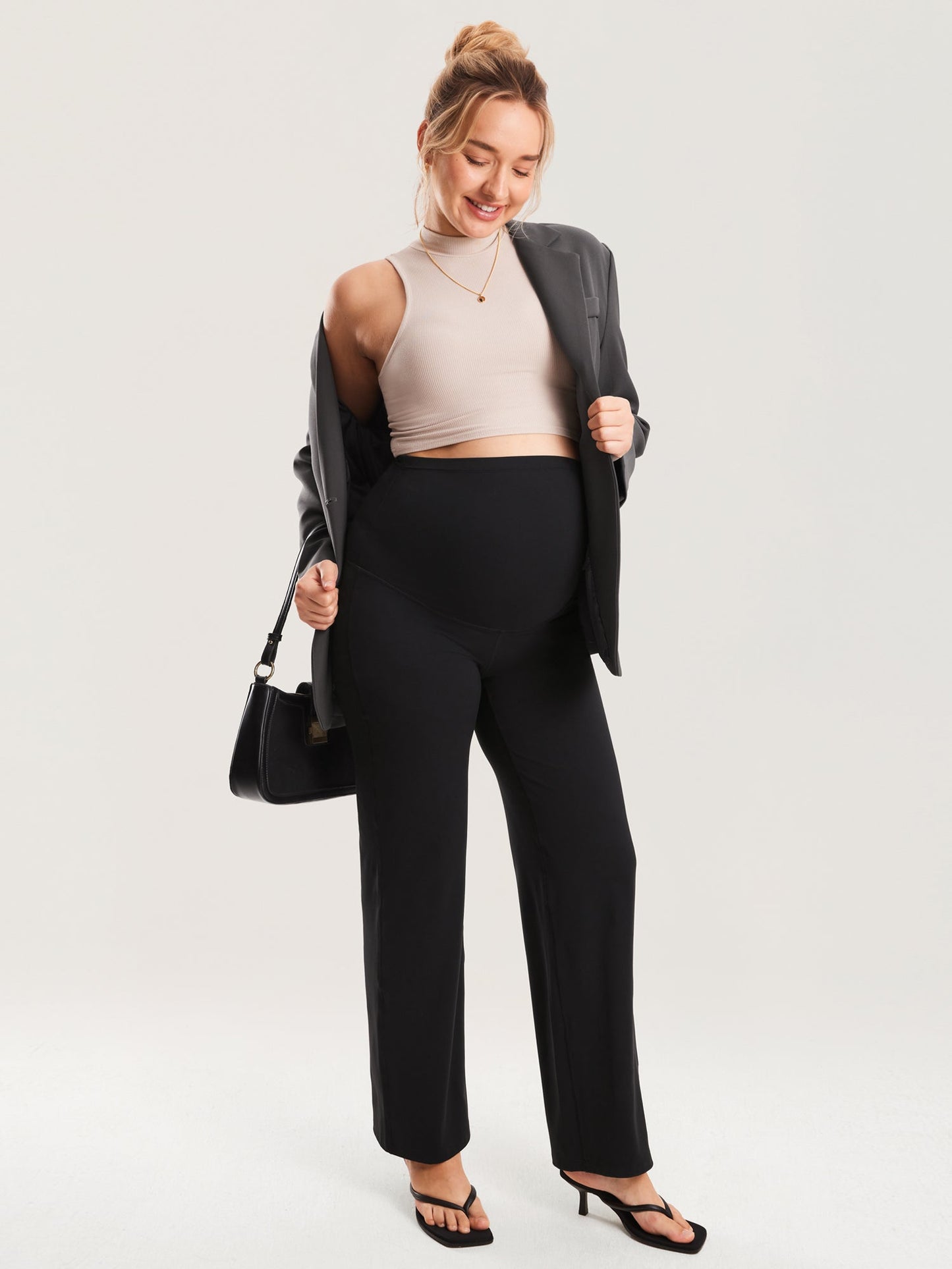 Natrelax® Maternity Wide Leg Pants 31"