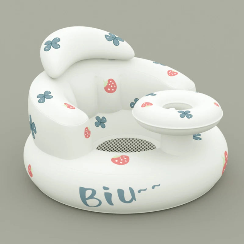 Baby Inflatable Seat for Babies 3-36 Month Built in Air Pump Infant Back Support Sofa Toddler Chair for SittingUp Baby Bath Seat