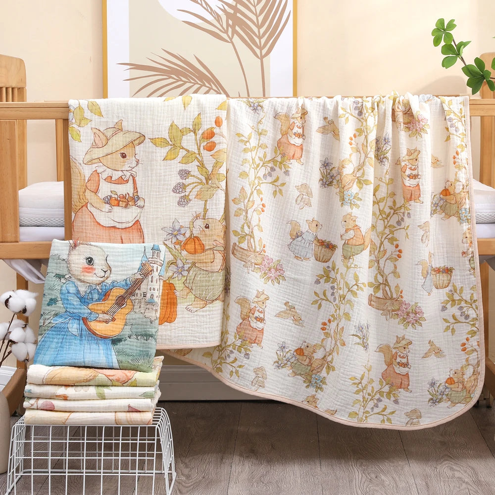 LittleMaylah baby bath towel pure cotton | soft children's blanket absorbent