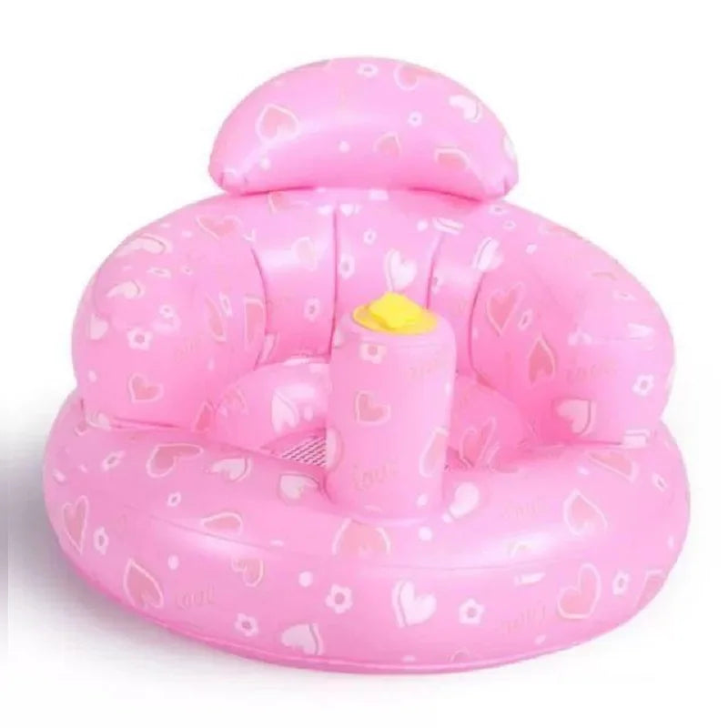 Baby Inflatable Seat for Babies 3-36 Month Built in Air Pump Infant Back Support Sofa Toddler Chair for SittingUp Baby Bath Seat