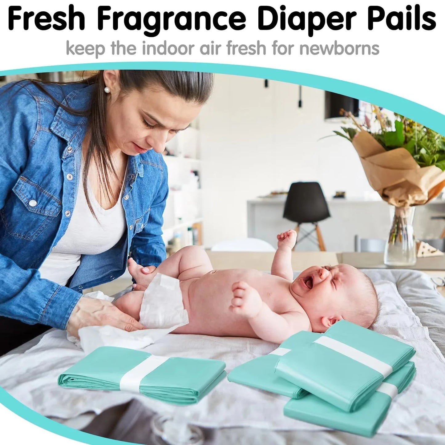 Bady Diaper Refills For ClASSIC Dekor And KORBEL Diaper Garbage Bags For 16L Trash Bucket Replacement Liners