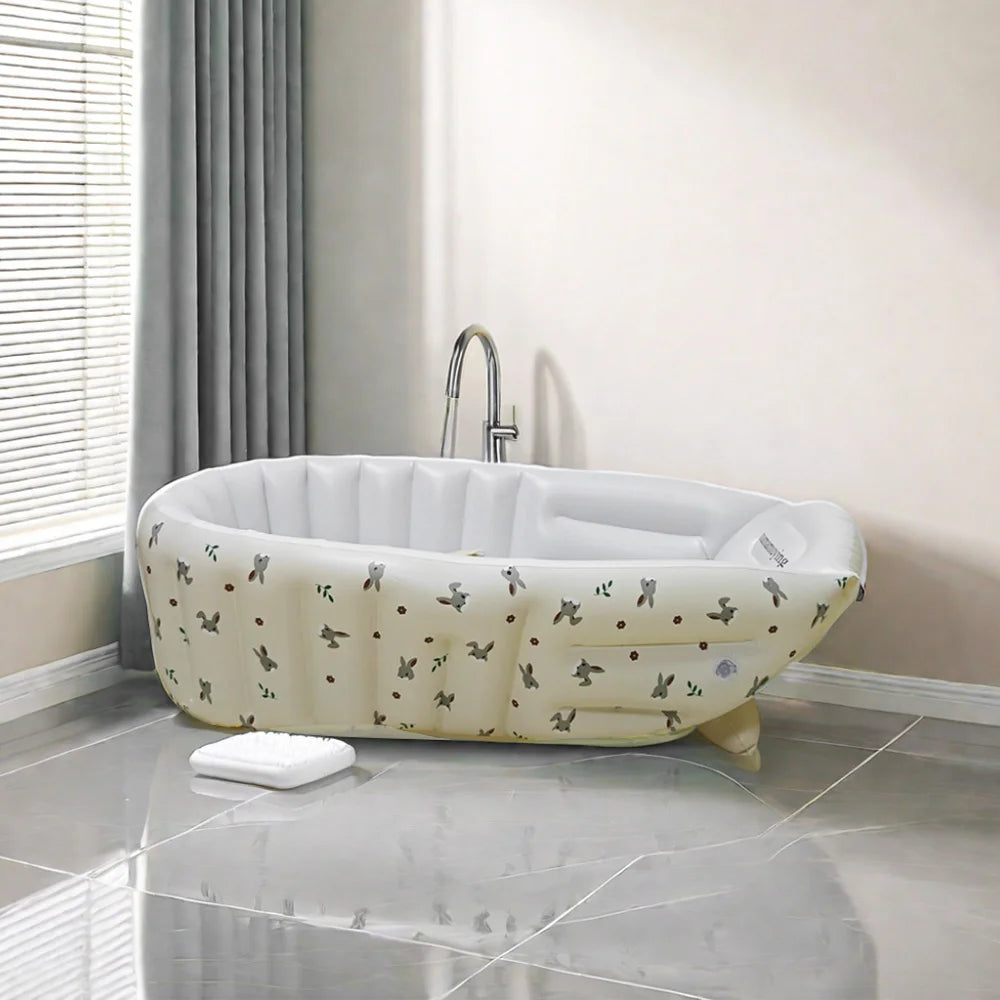 LittleMaylah™ Baby Inflatable Bathtub & Pool – Portable Newborn & Kids Outdoor Bath