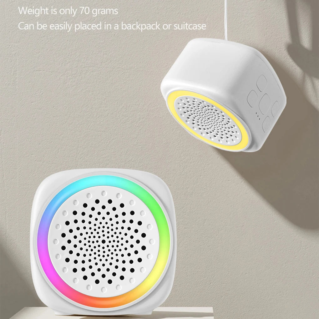 LittleMaylah™ Baby White Noise Machine with Timer & Night Light – Portable Sleep Soother, Auto Shutoff for Infants & Toddlers