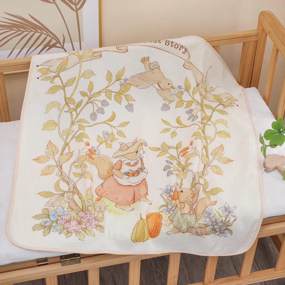 LittleMaylah baby bath towel pure cotton | soft children's blanket absorbent