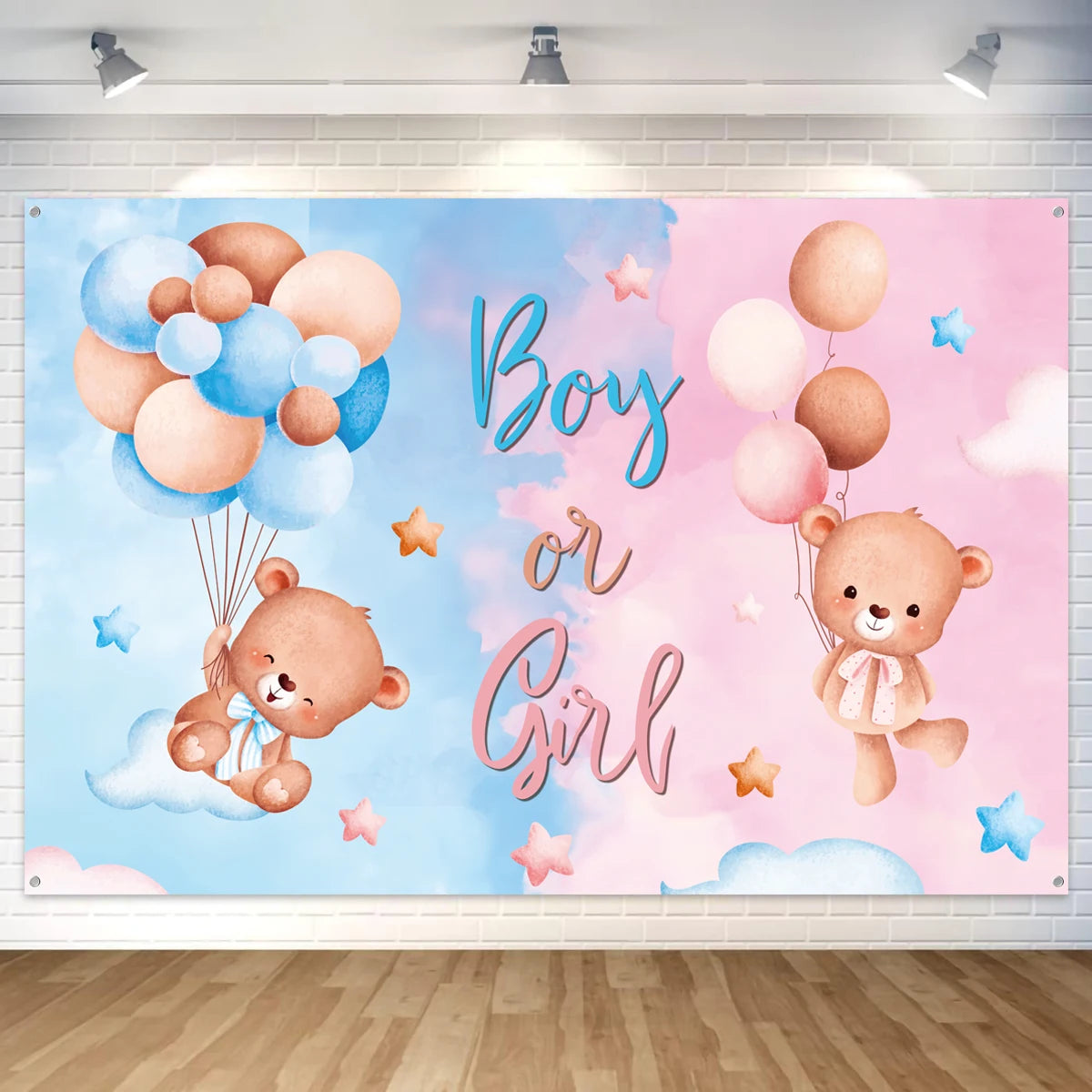 Gender Reveal Party Disposable Tablecloth Boy or Girl Baby Shower Decor Newborn Table Cover Gender Reveal Party Supplies