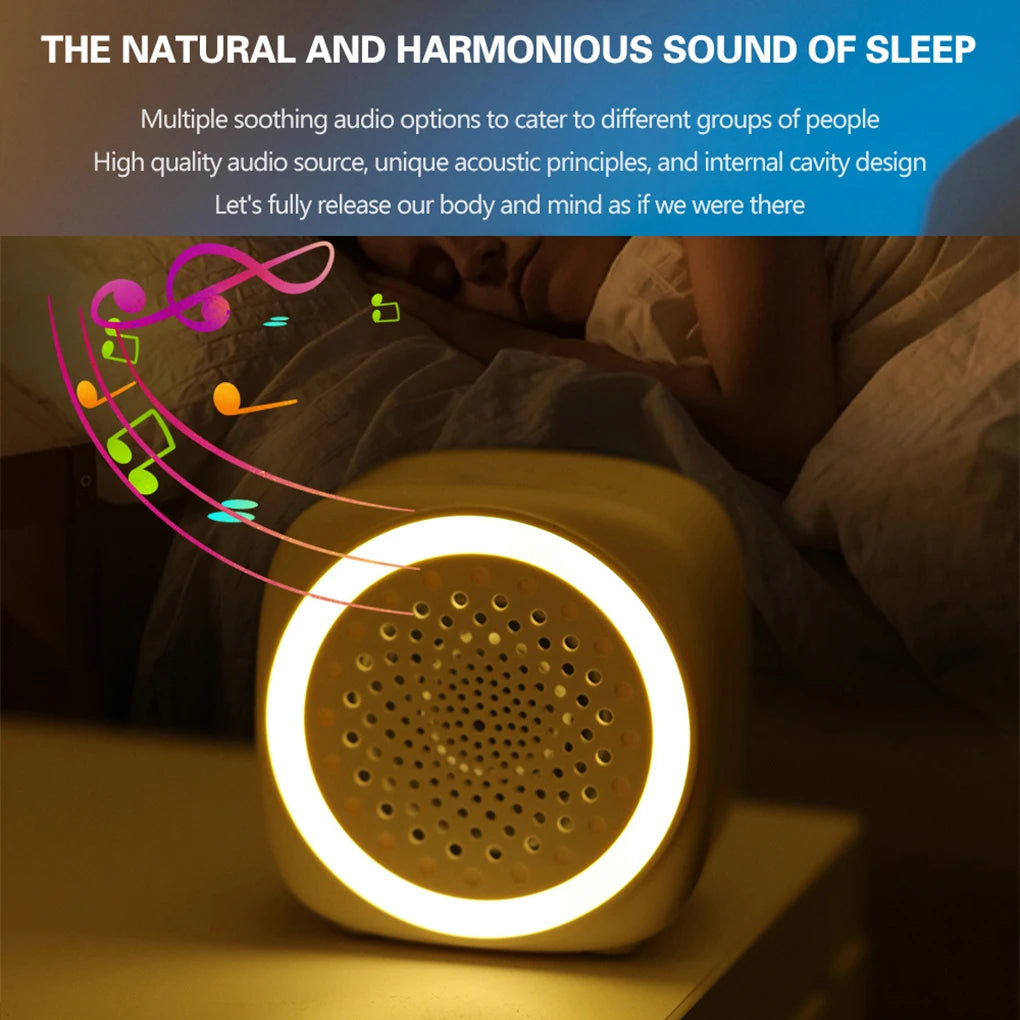 LittleMaylah™ Baby White Noise Machine with Timer & Night Light – Portable Sleep Soother, Auto Shutoff for Infants & Toddlers