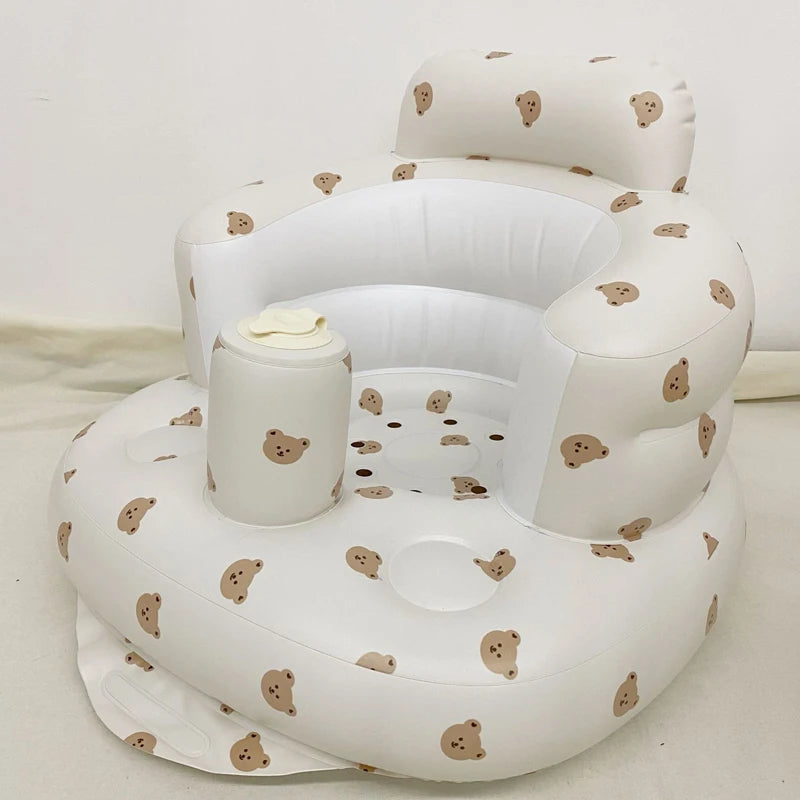 LittleMaylah™ Baby Inflatable Sofa – Portable Multifunctional Bath Chair & Sitting Trainer