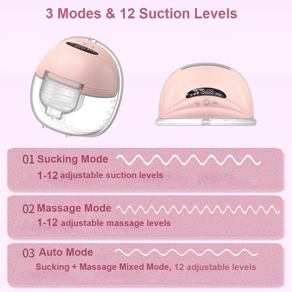 LittleMaylah™ Wearable Breast Pump Hands Free Electric Portable Wearable Breast Pumps Slient BPA-free Breastfeeding Milk Collector