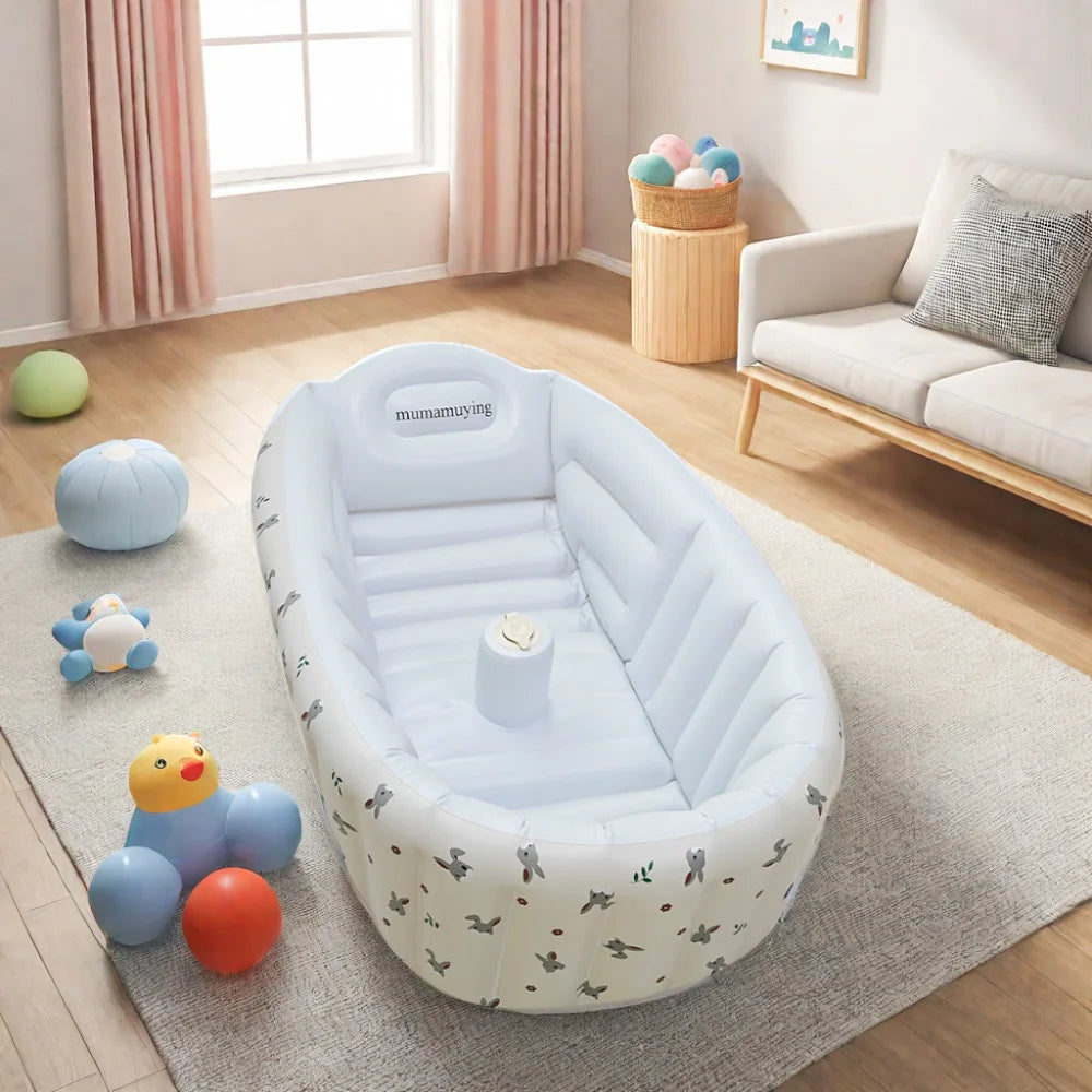 LittleMaylah™ Baby Inflatable Bathtub & Pool – Portable Newborn & Kids Outdoor Bath