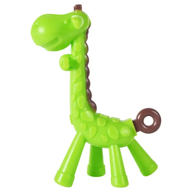 1PCS Baby Silicone Teething Training Toothbrush BPA Free Giraffe Shape Safe Toddle Teether Chew Toys Teethers Soothe Babies Gums