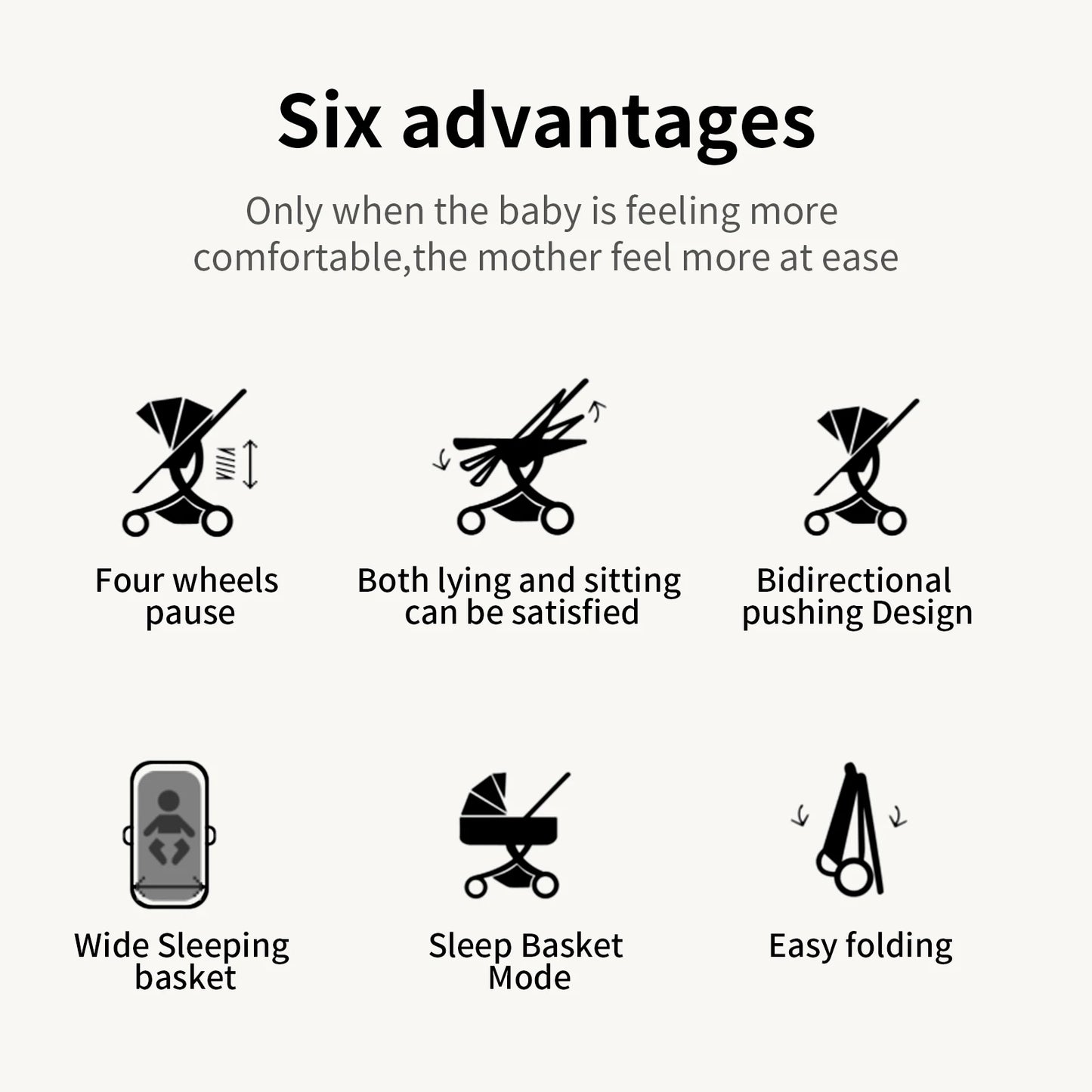 Luxury Baby stroller 3 in 1 Baby carriage pram BABI PRAM 3 IN 1 Portable travel pram Baby carriage High landscape baby stroller