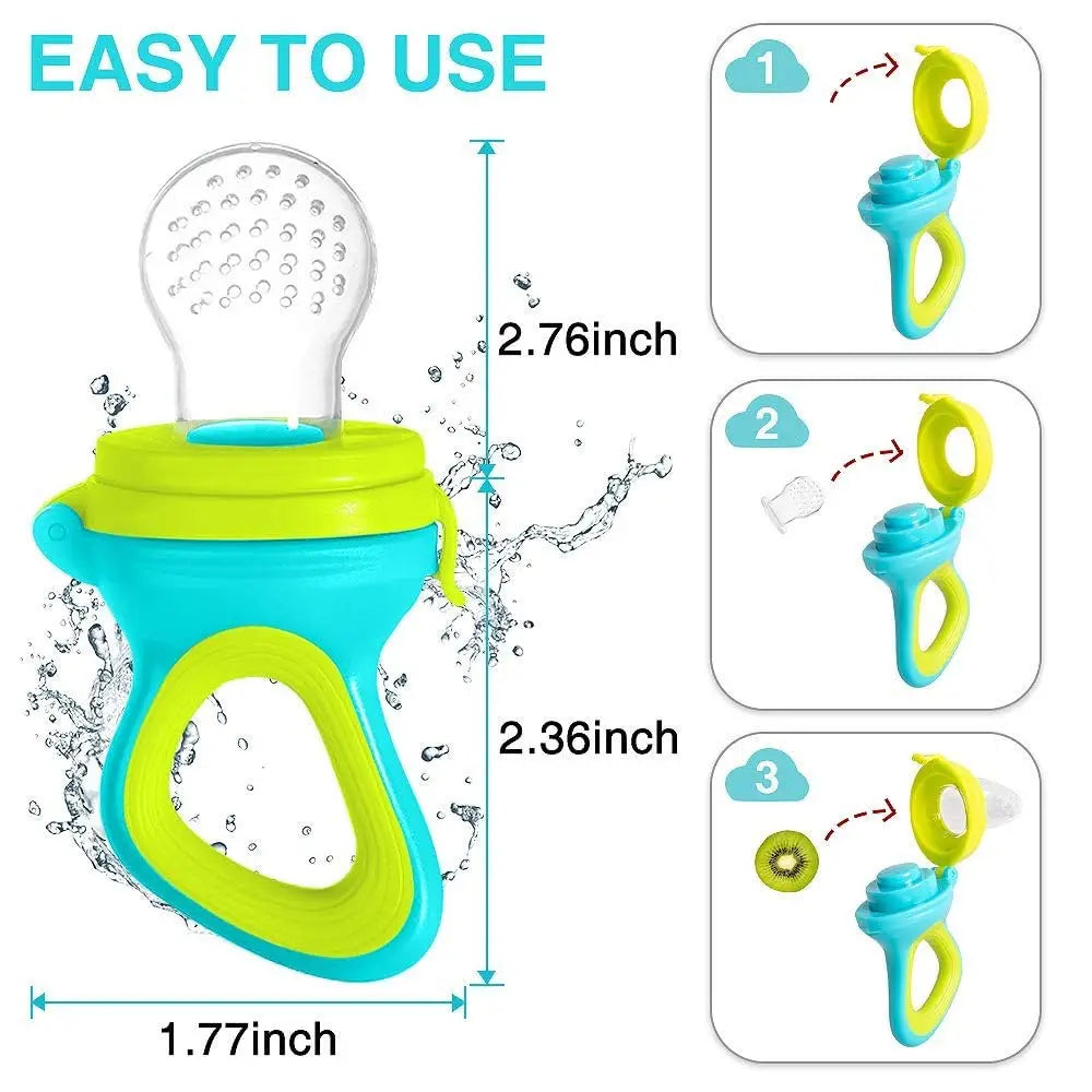 LittleMaylah™ Silicone Baby Food Feeder – Squeezing Bottle with Pacifier Spoon for Easy Feeding