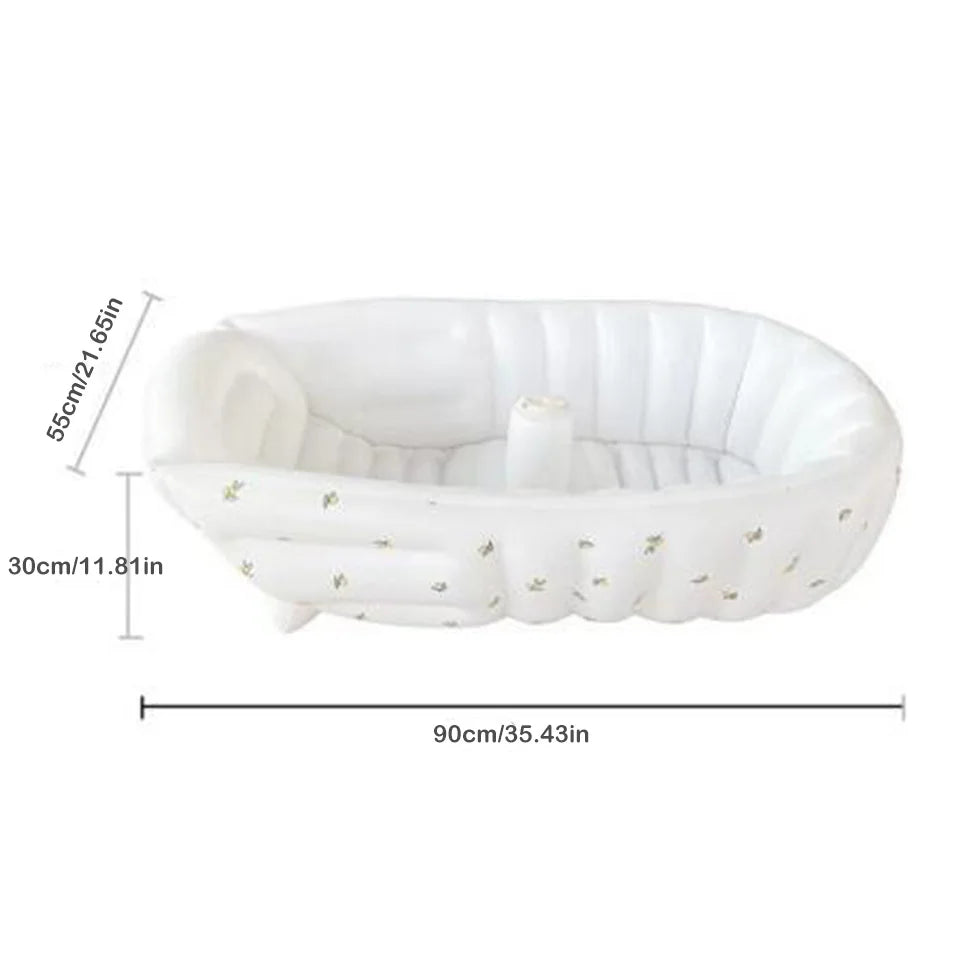 LittleMaylah™ Baby Inflatable Bathtub & Pool – Portable Newborn & Kids Outdoor Bath