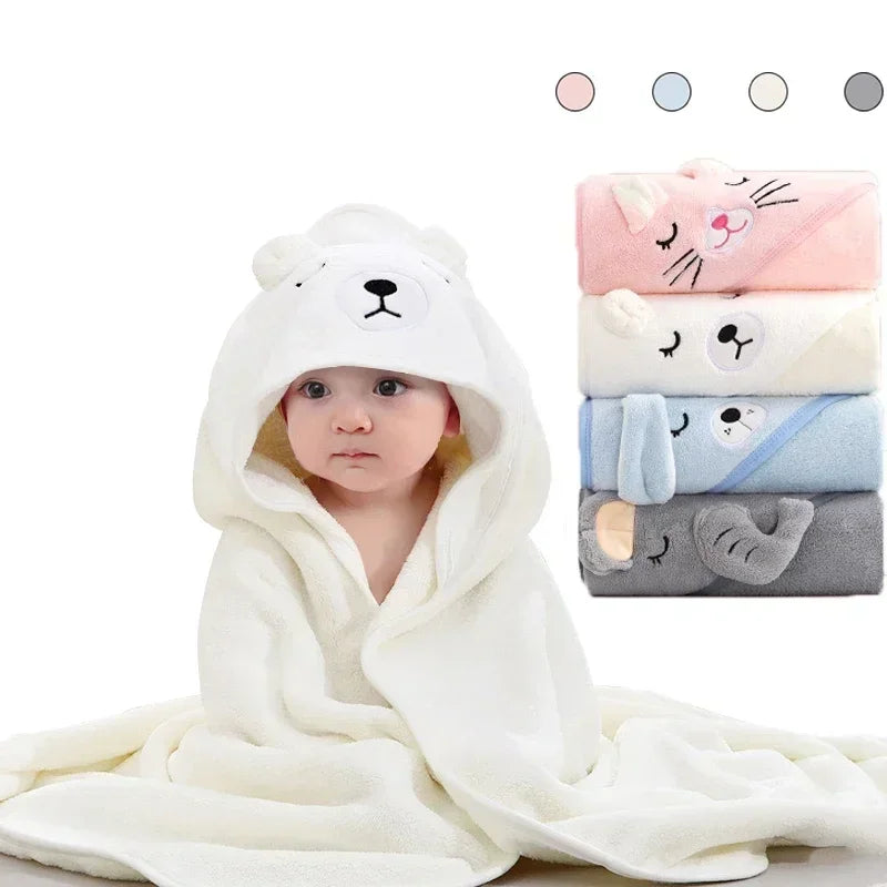 LittleMaylah Baby Towel Blanket 80x80