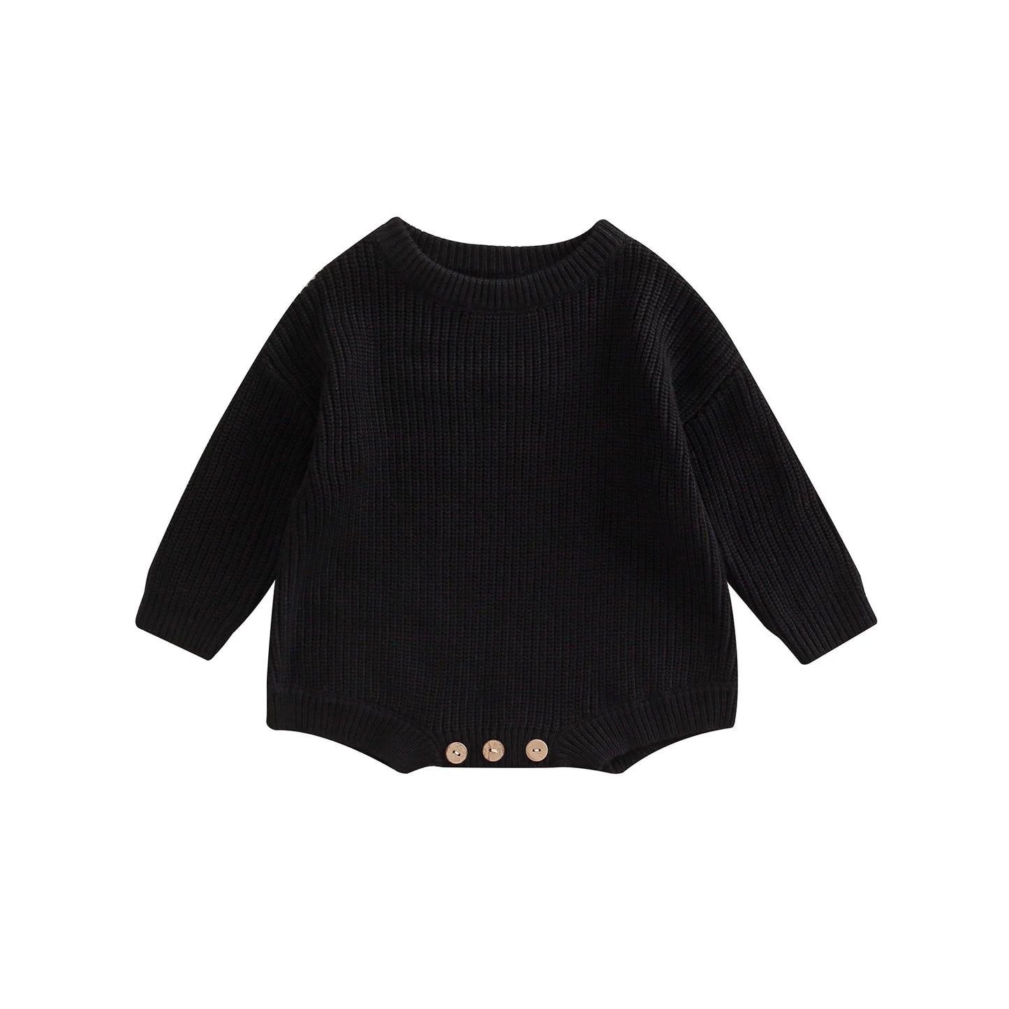 Ma&Baby 0-24M Newborn Infant Baby Girl Boy Romper Knit Jumpsuit Solid Color Warm Fall Winter Clothing Sweater