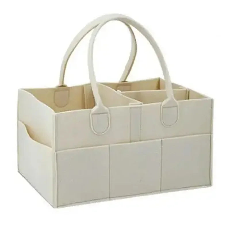 LittleMaylah™ Children's Felt Diaper Storage Bag Baby Miscellaneous Toys Diapers Large Capacity Felt Diaper Bag