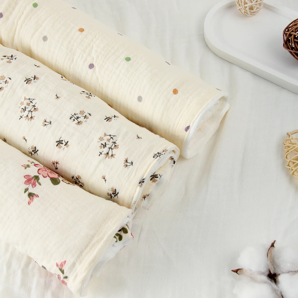 Winter Baby Blanket & Swaddling Newborn Thermal Soft Fleece Blanket Flowers Bedding Cotton Quilt Infant Bedding Swaddle Wrap