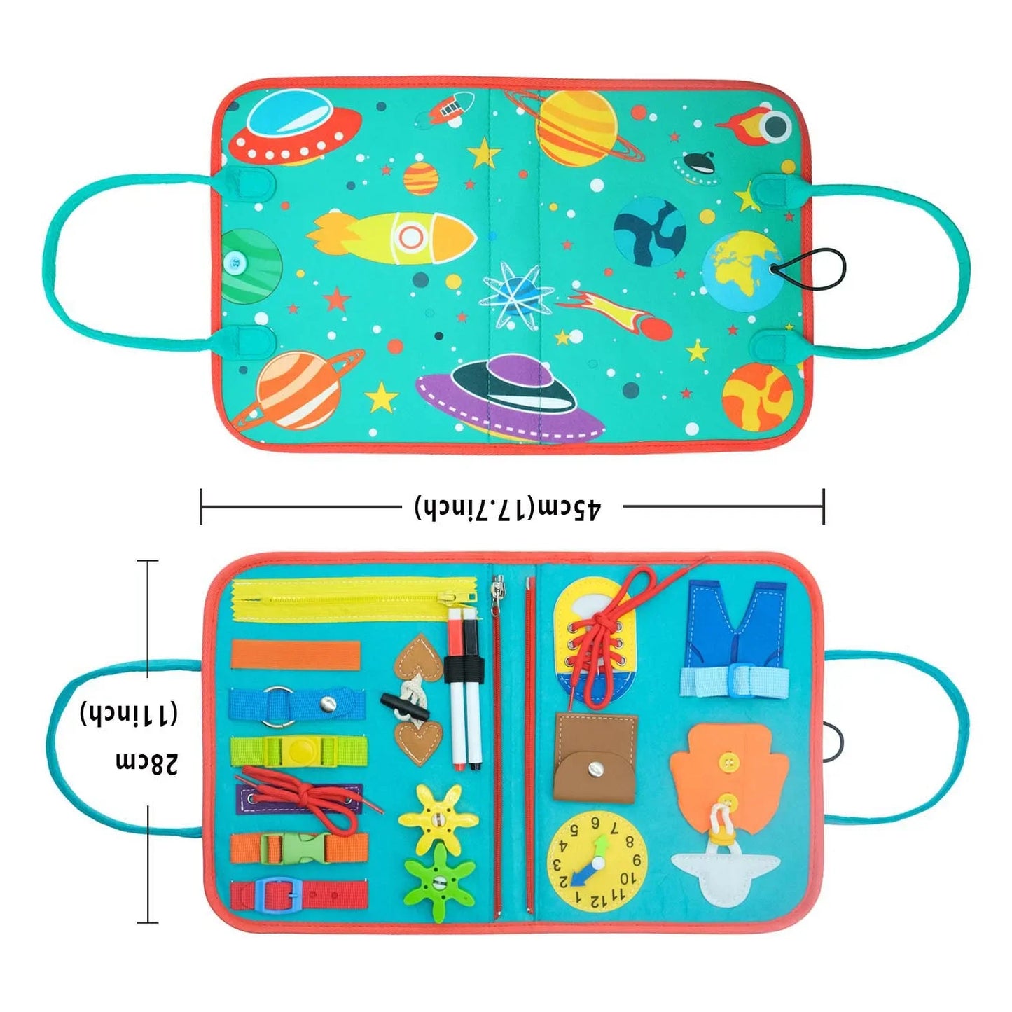 LittleMaylah Toddler Montessori Busy Board