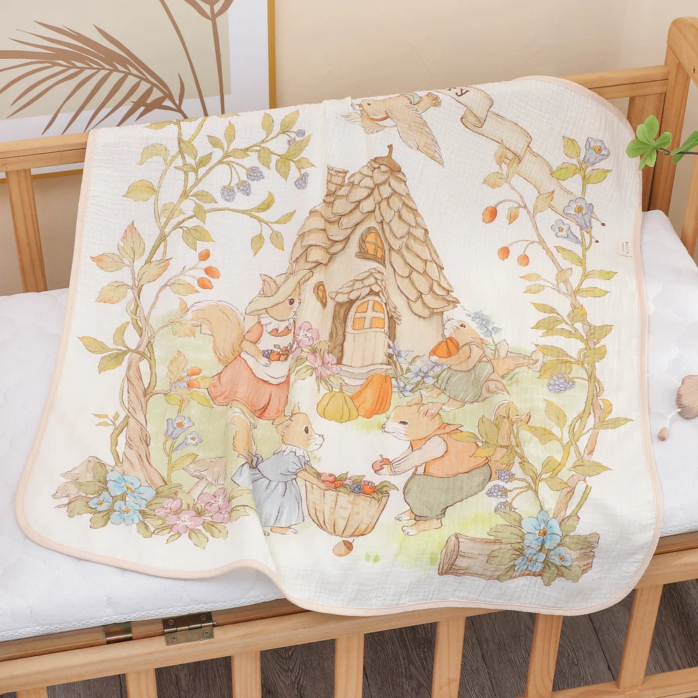 LittleMaylah baby bath towel pure cotton | soft children's blanket absorbent