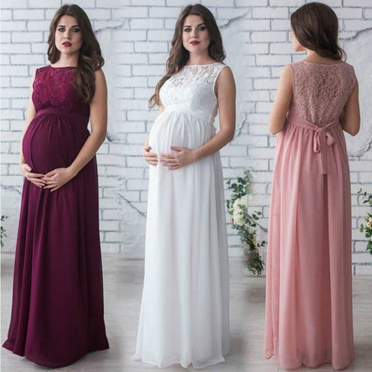 Maman™ Lace Sleeveless Maternity Dress