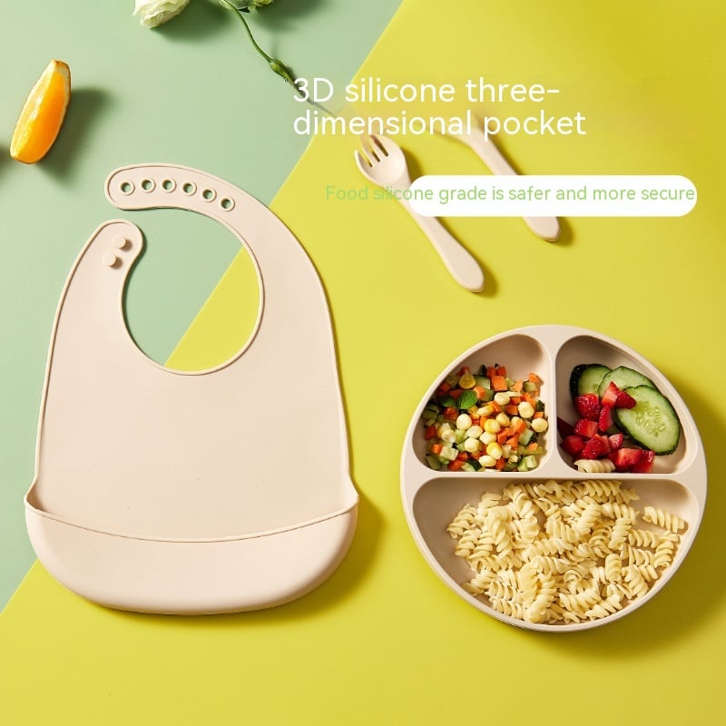 LittleMaylah™ Silicone Baby Bib – Waterproof, Oil-Proof & Easy-Clean