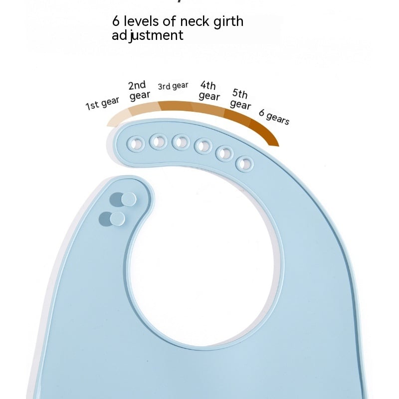 LittleMaylah™ Silicone Baby Bib – Waterproof, Oil-Proof & Easy-Clean