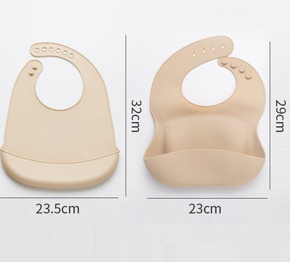 LittleMaylah™ Silicone Baby Bib – Waterproof, Oil-Proof & Easy-Clean