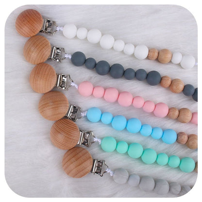 Pacifier Clip Silicone Nipple Chain