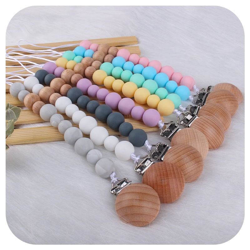 Pacifier Clip Silicone Nipple Chain