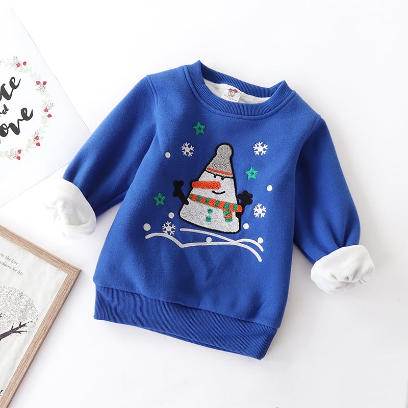 LittleMaylah™ Christmas Snowman Baby Sweater