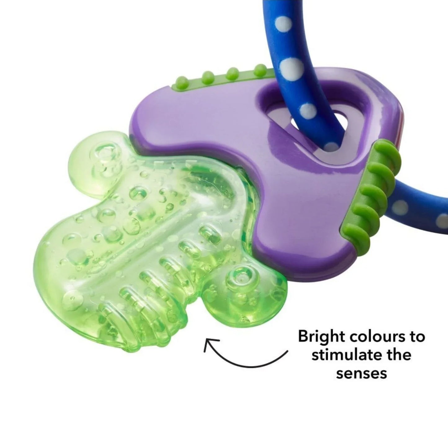 Nuby™ Icy Bite Keys Teether Toy – Soothing, Multi-Textured Teething Relief for Babies