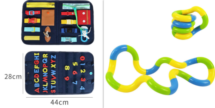 LittleMaylah™  Children's Busy Board Dressing And Buttoning Learning Baby Early Education Preschool Sensory Learning Toy