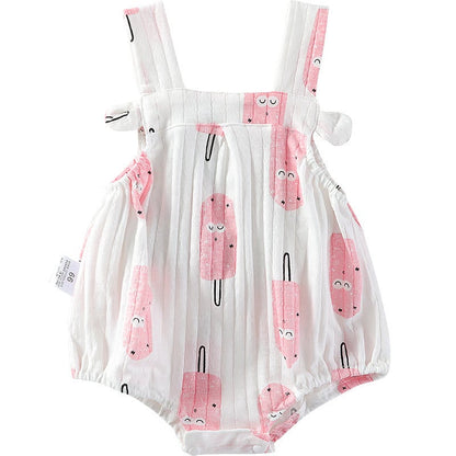 LittleMaylah™ Baby Girl Triangle Romper
