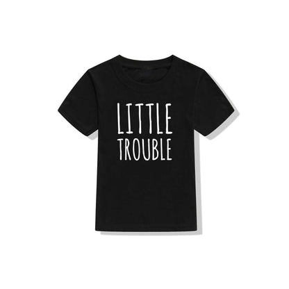 Big Trouble Little Trouble Cartoon Character Father And Son T-shirt Parent-child Outfit Top