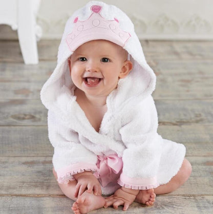 LittleMaylah™ Cartoon Cute Animal Modeling  Baby Bathrobes Cotton Children's Bathrobes Baby Hooded
