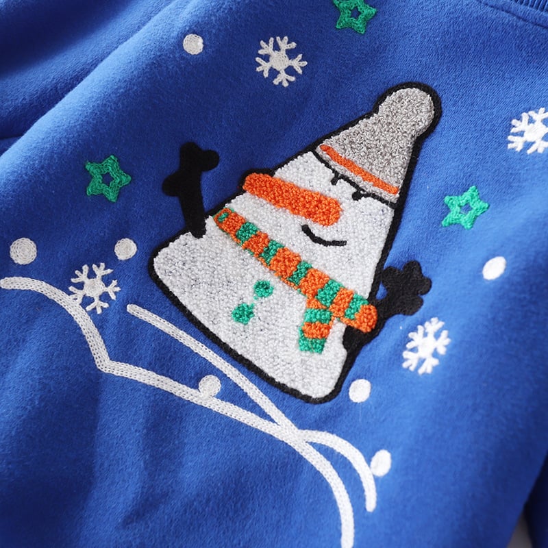 LittleMaylah™ Christmas Snowman Baby Sweater