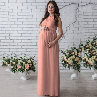 Maman™ Lace Sleeveless Maternity Dress