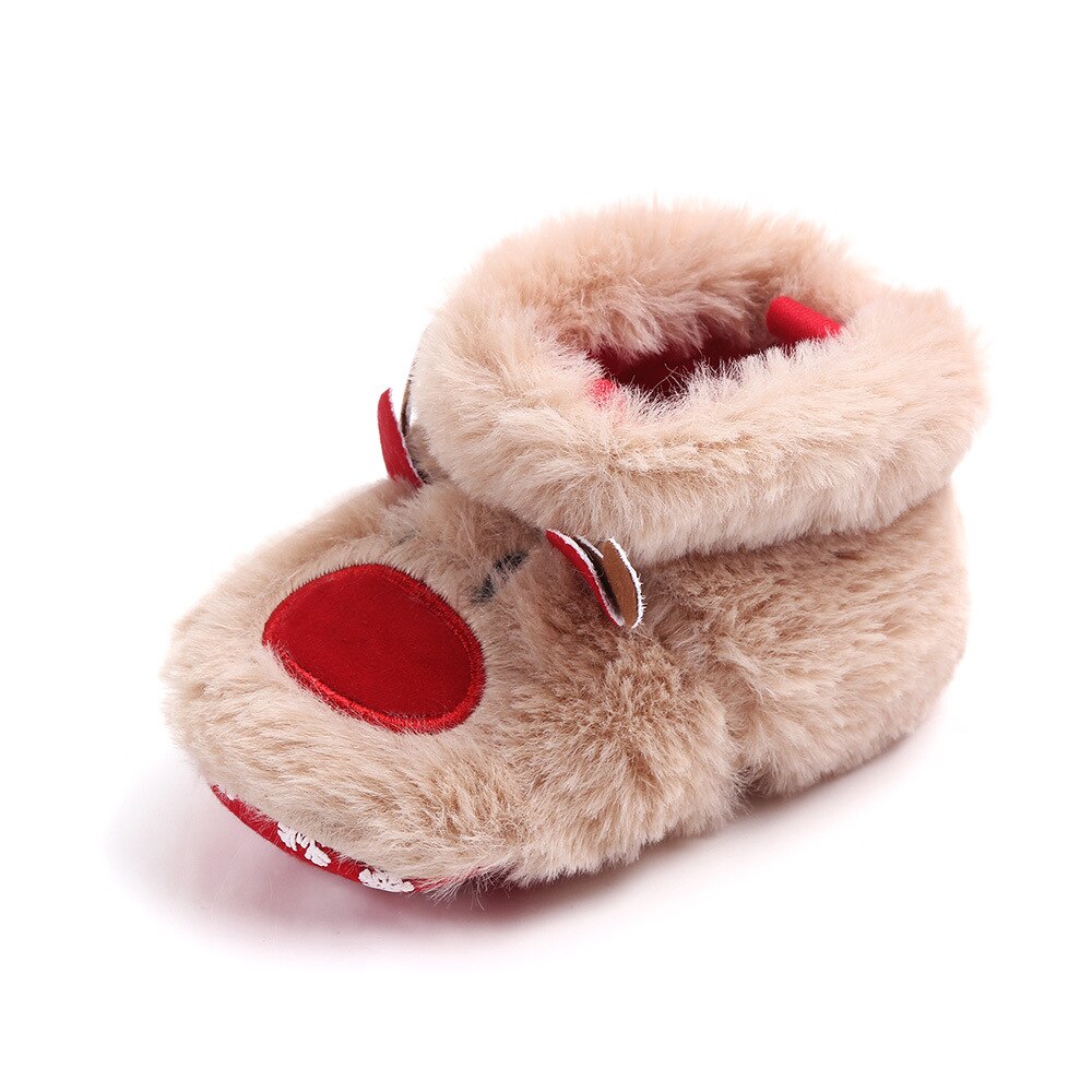LittleMaylah™ Christmas Elk Baby Warm Shoes