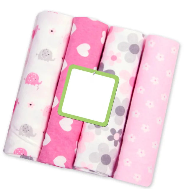 LittleMaylah™ 4-Piece Cotton Baby Swaddle Blanket