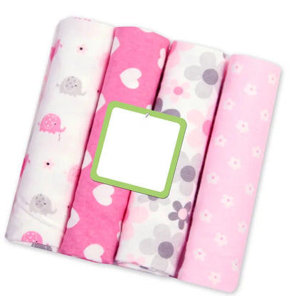 LittleMaylah™ 4-Piece Cotton Baby Swaddle Blanket