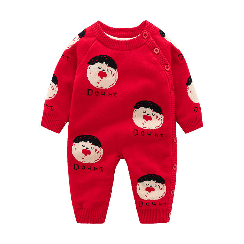 LittleMaylah™ Christmas Newborn Baby Crawling Outfit